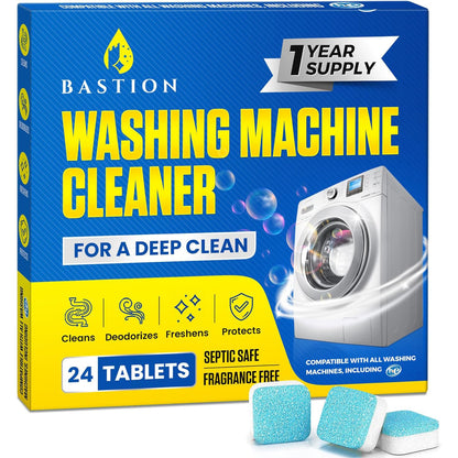 Bastion Washing Machine Cleaner Tablets - 24 Tablets
