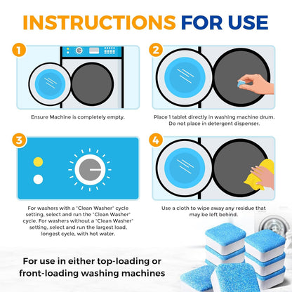 Bastion Washing Machine Cleaner Tablets - 24 Tablets