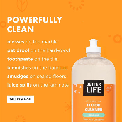 Better Life 베터 라이프 바닥 클리너 - 뱀부 - 946mL (32 fl oz) × 2개