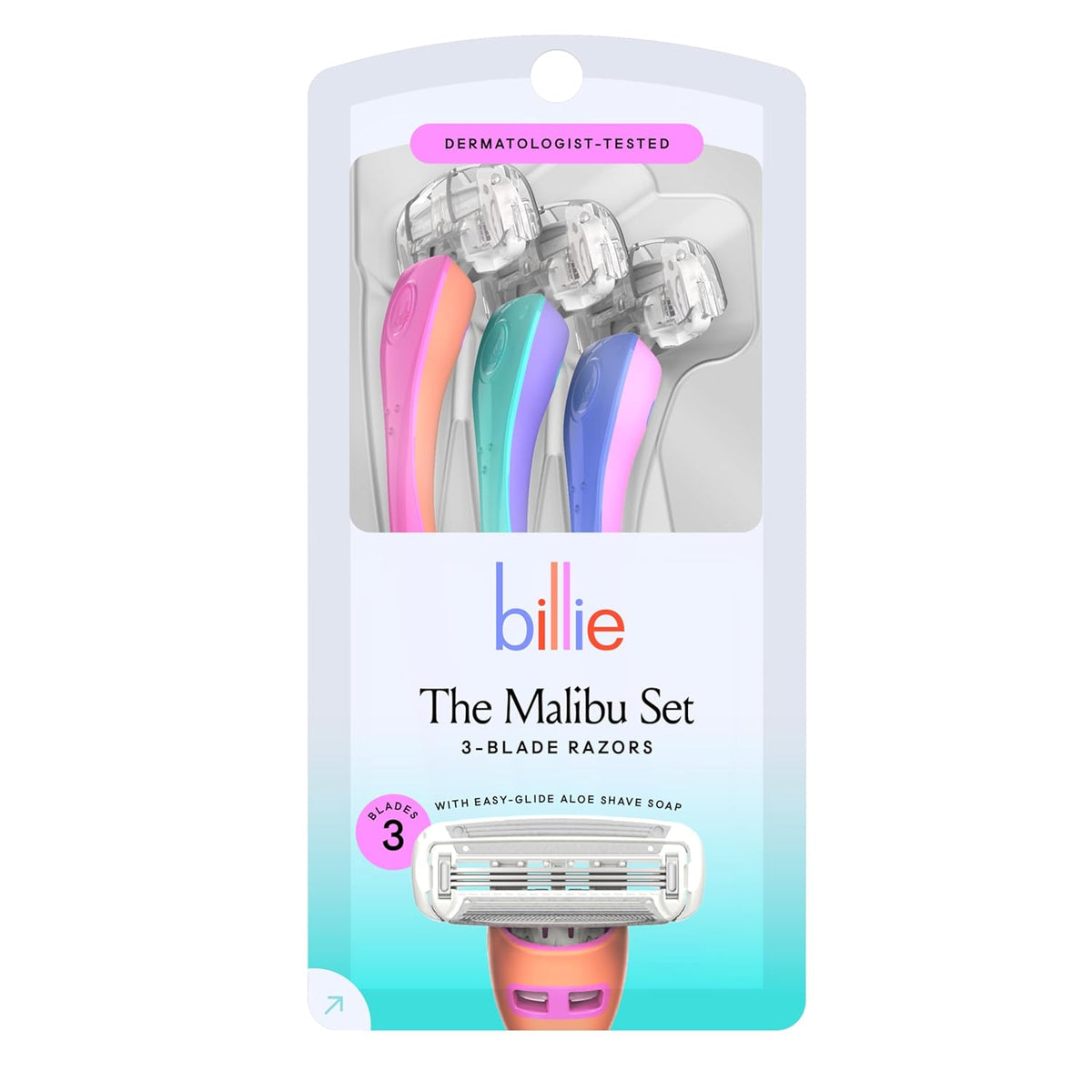 Billie 빌리 3중날 일회용 면도기 - 3개입