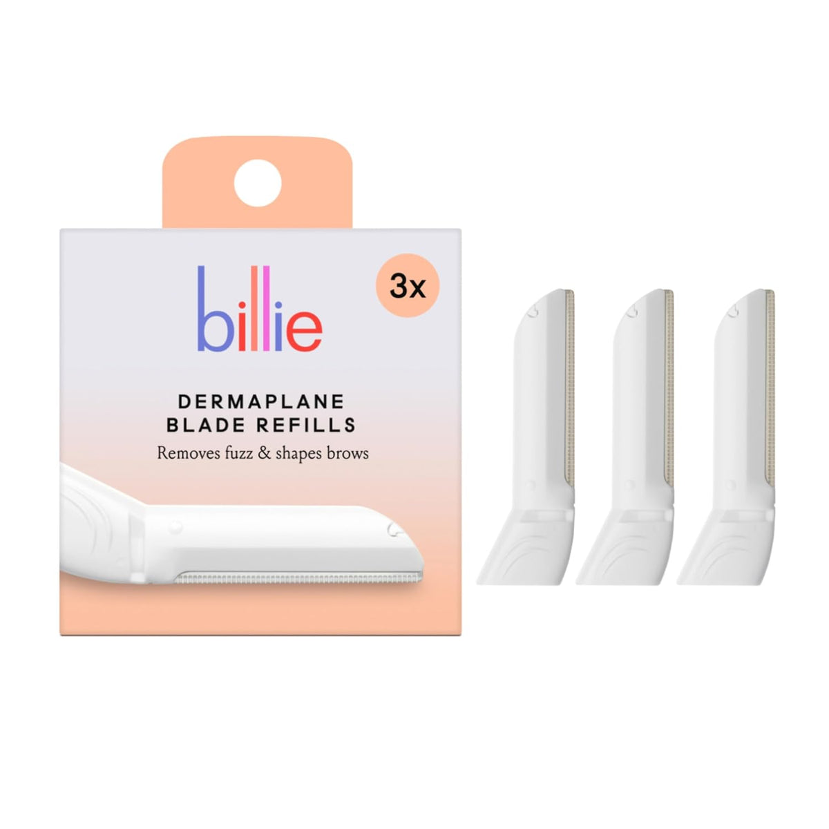 Billie Dermaplane Face Razor Refills - 3 Blades