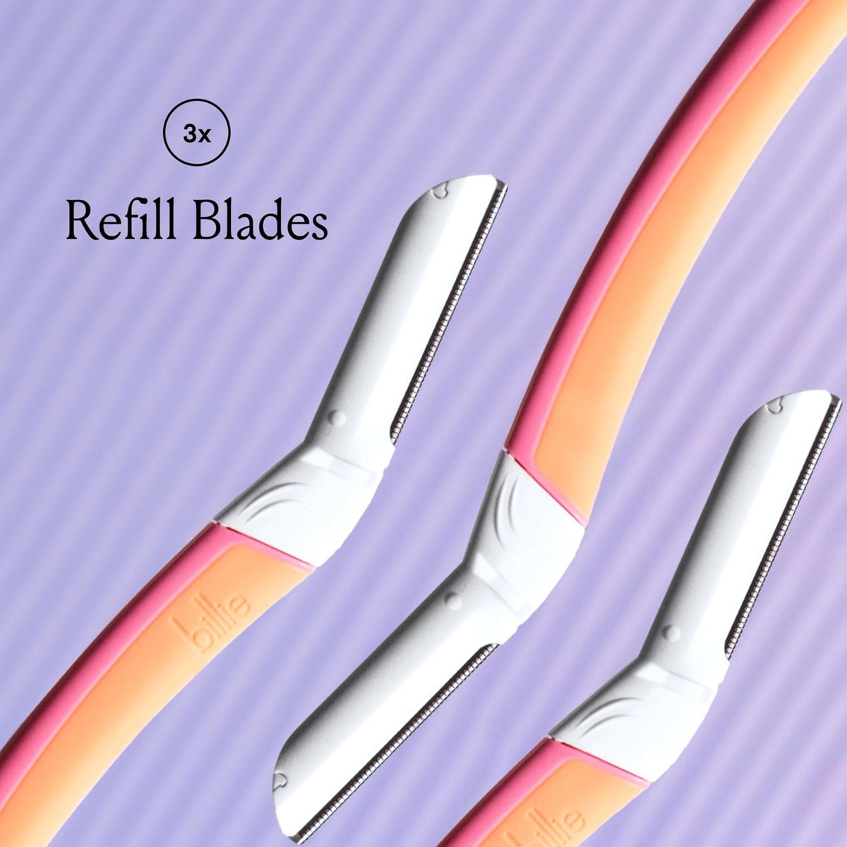 Billie Dermaplane Face Razor Refills - 3 Blades