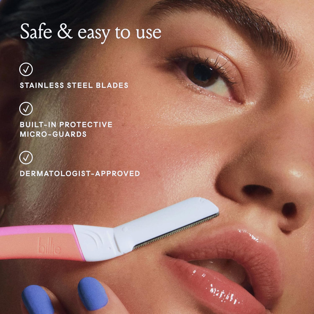 Billie Dermaplane Face Razor Refills - 3 Blades