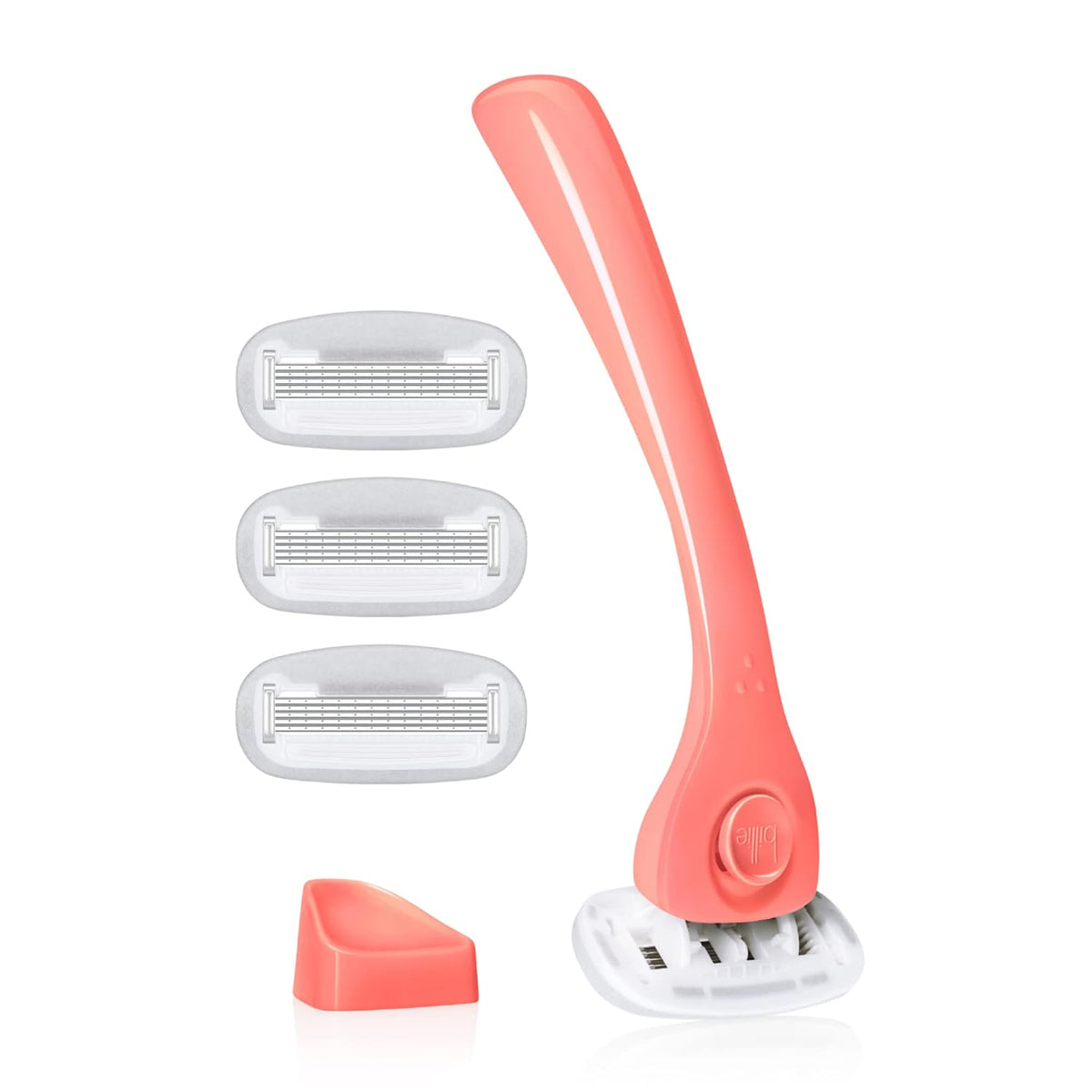Billie Razor Starter Kit - Handle, 4 Refills & Magnetic Holder