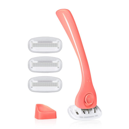 Billie Razor Starter Kit - Handle, 4 Refills & Magnetic Holder
