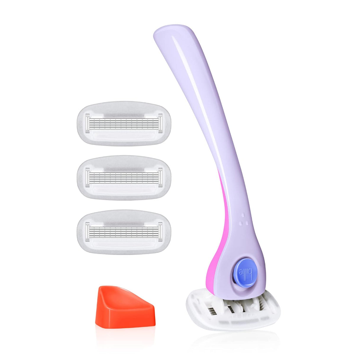 Billie Razor Starter Kit - Handle, 4 Refills & Magnetic Holder