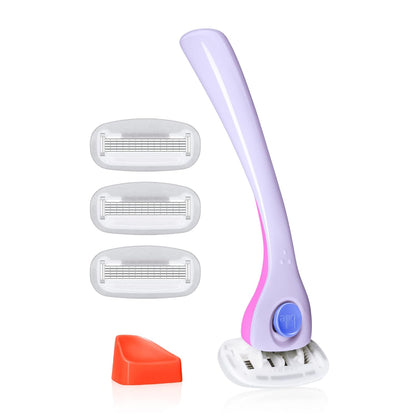 Billie Razor Starter Kit - Handle, 4 Refills & Magnetic Holder