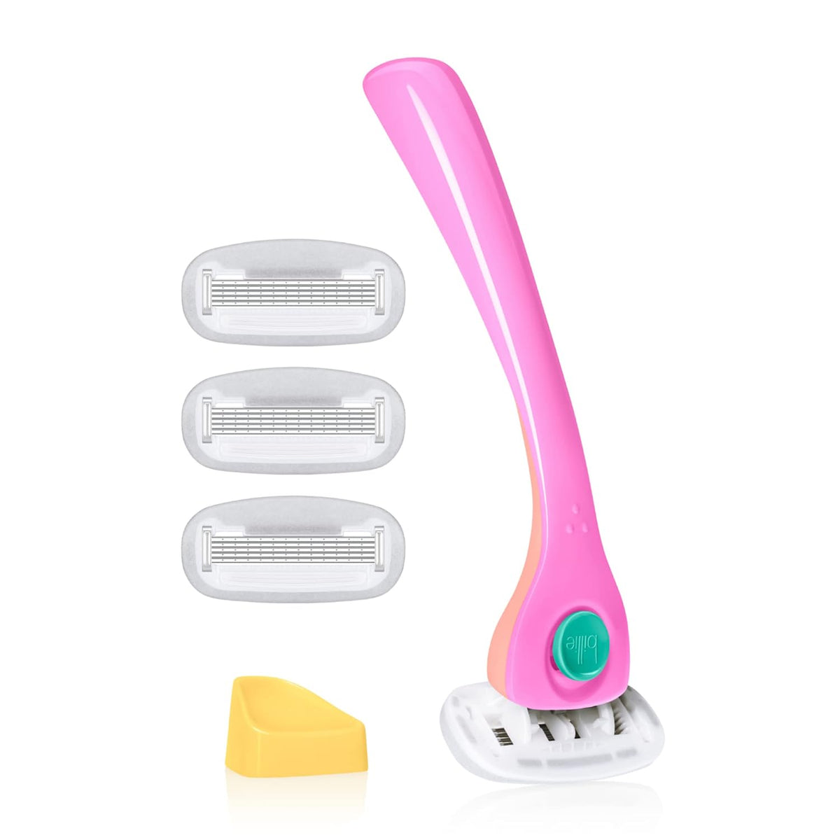 Billie Razor Starter Kit - Handle, 4 Refills & Magnetic Holder