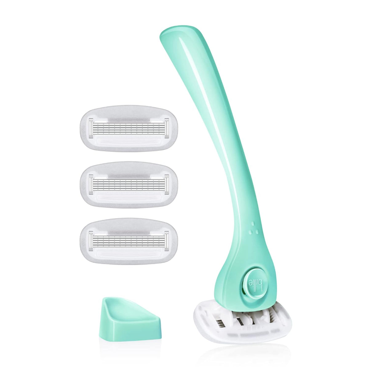 Billie Razor Starter Kit - Handle, 4 Refills & Magnetic Holder