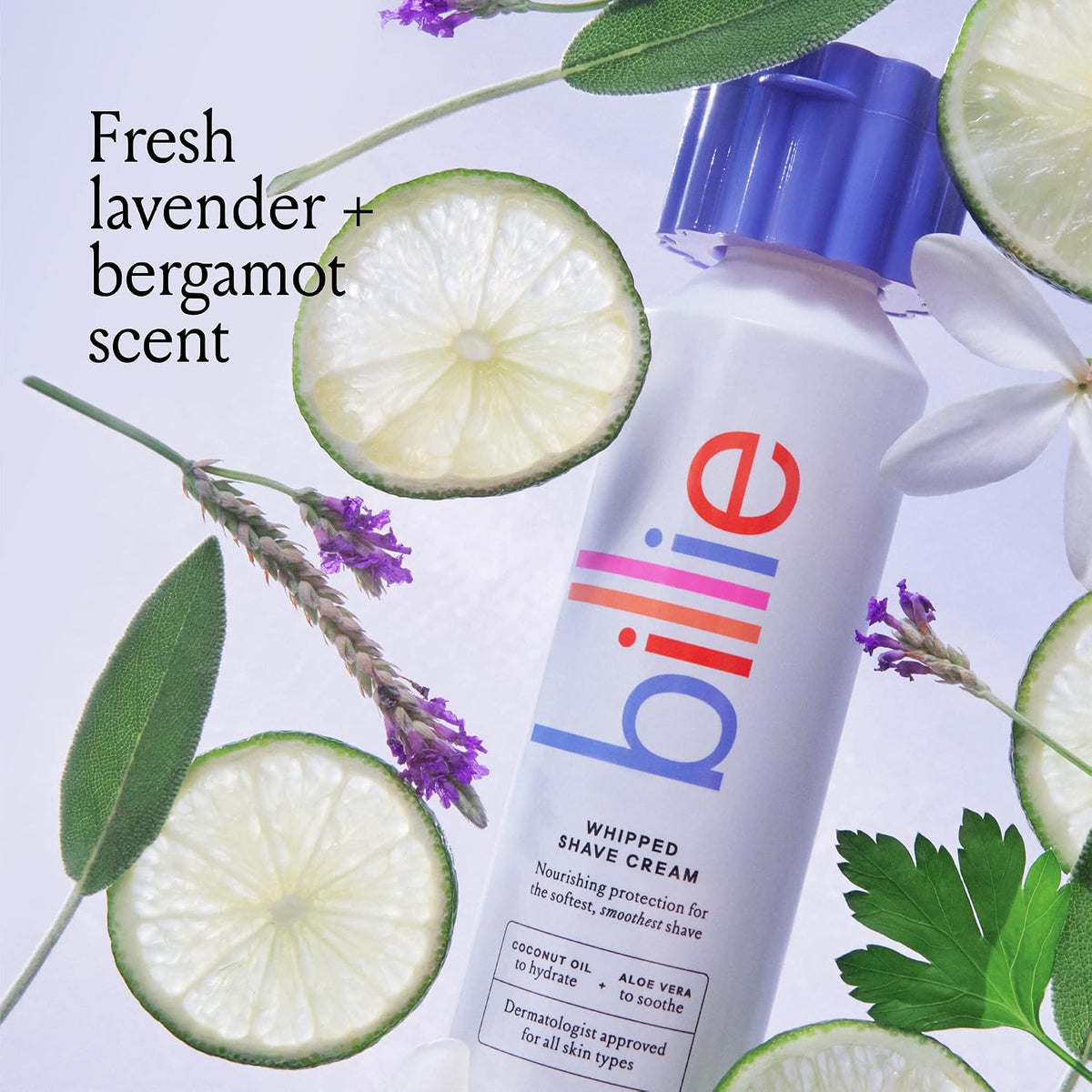 Billie Whipped Shave Cream - Lavender & Bergamot - 6.5 fl oz (192mL)