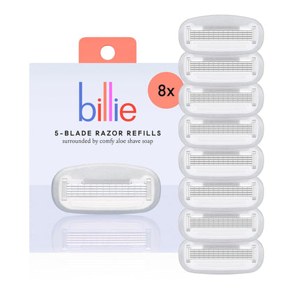 Billie 5-Blade Razor Refills - 8 Cartridges