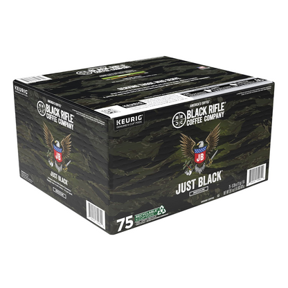 Black Rifle Coffee Company 블랙 라이플 커피 저스트 블랙 미디엄 로스트 팟 (K-컵) - 75개입