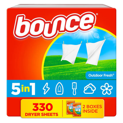 Bounce Dryer Sheets - Outdoor Fresh - 330 Sheets