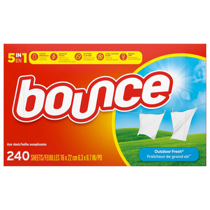 Bounce 바운스 건조기 시트 - 아웃도어 프레시 - 240매
