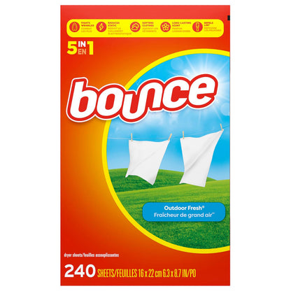 Bounce 바운스 건조기 시트 - 아웃도어 프레시 - 240매