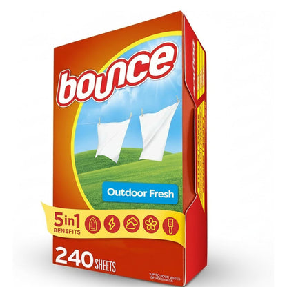 Bounce 바운스 건조기 시트 - 아웃도어 프레시 - 240매