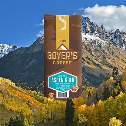 Boyer's Coffee 보이어스 아스펜 골드 미디엄 로스트 분쇄커피 - 36 oz (1021g)
