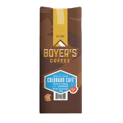 Boyer's Coffee 보이어스 콜로라도 카페 미디엄 로스트 홀빈 원두 - 36 oz (1021g)
