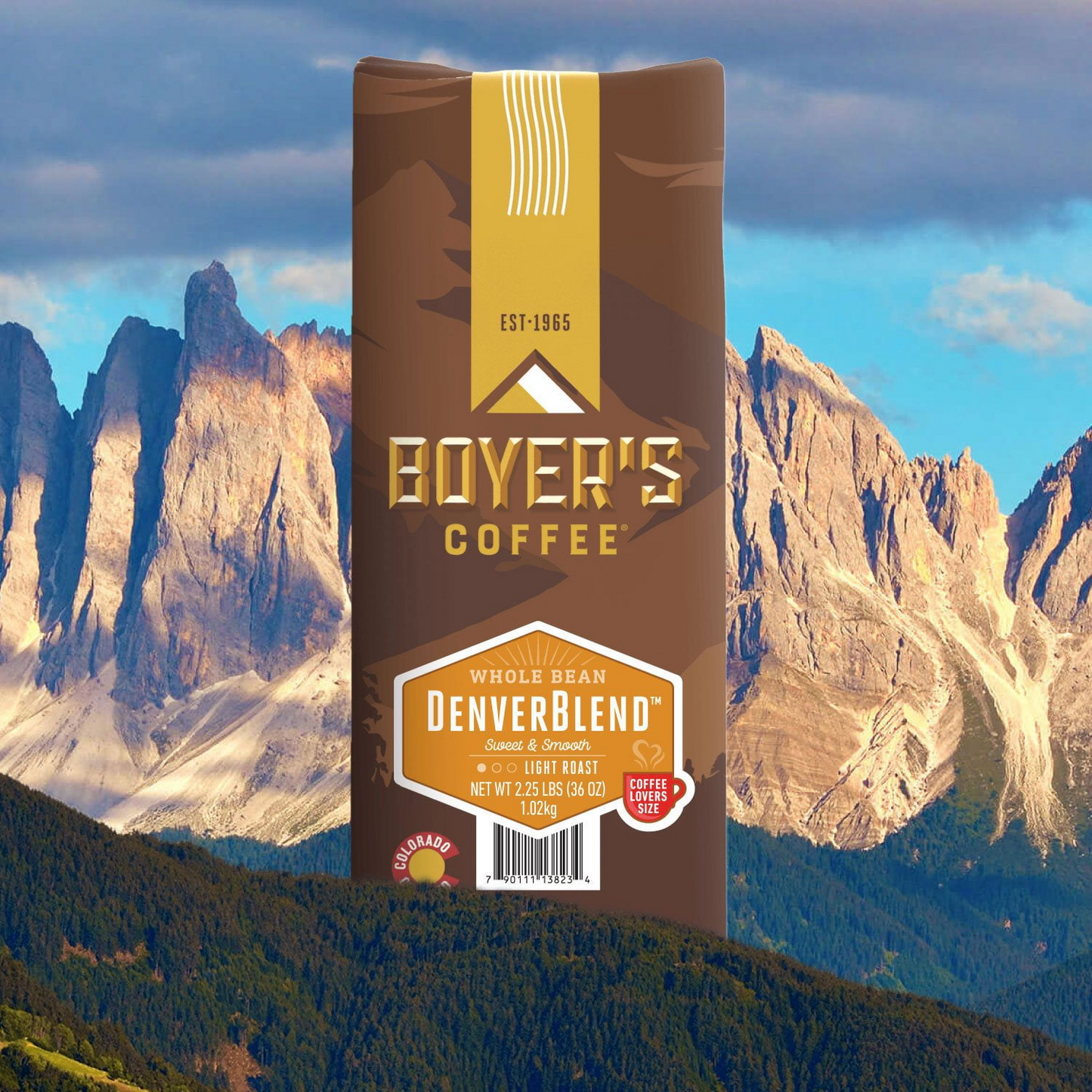 Boyer's Coffee 보이어스 덴버 블렌드 라이트 로스트 홀빈 원두 - 36 oz (1021g)