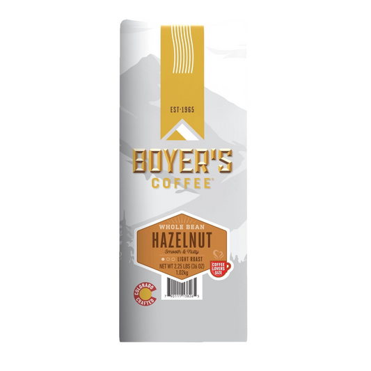 Boyer's Hazelnut Light Roast Whole Bean Coffee - 36 oz (1021g)