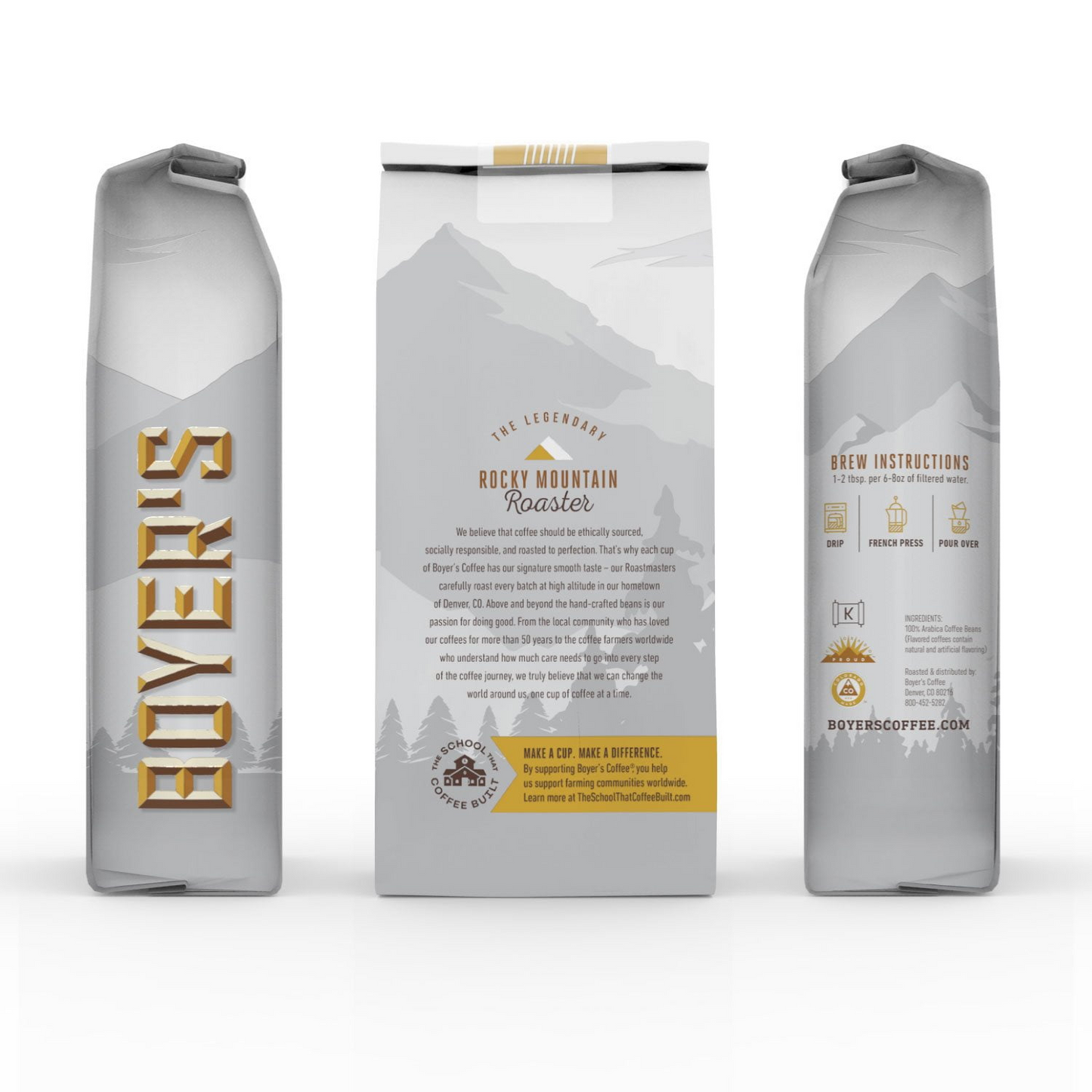 Boyer's Hazelnut Light Roast Whole Bean Coffee - 36 oz (1021g)