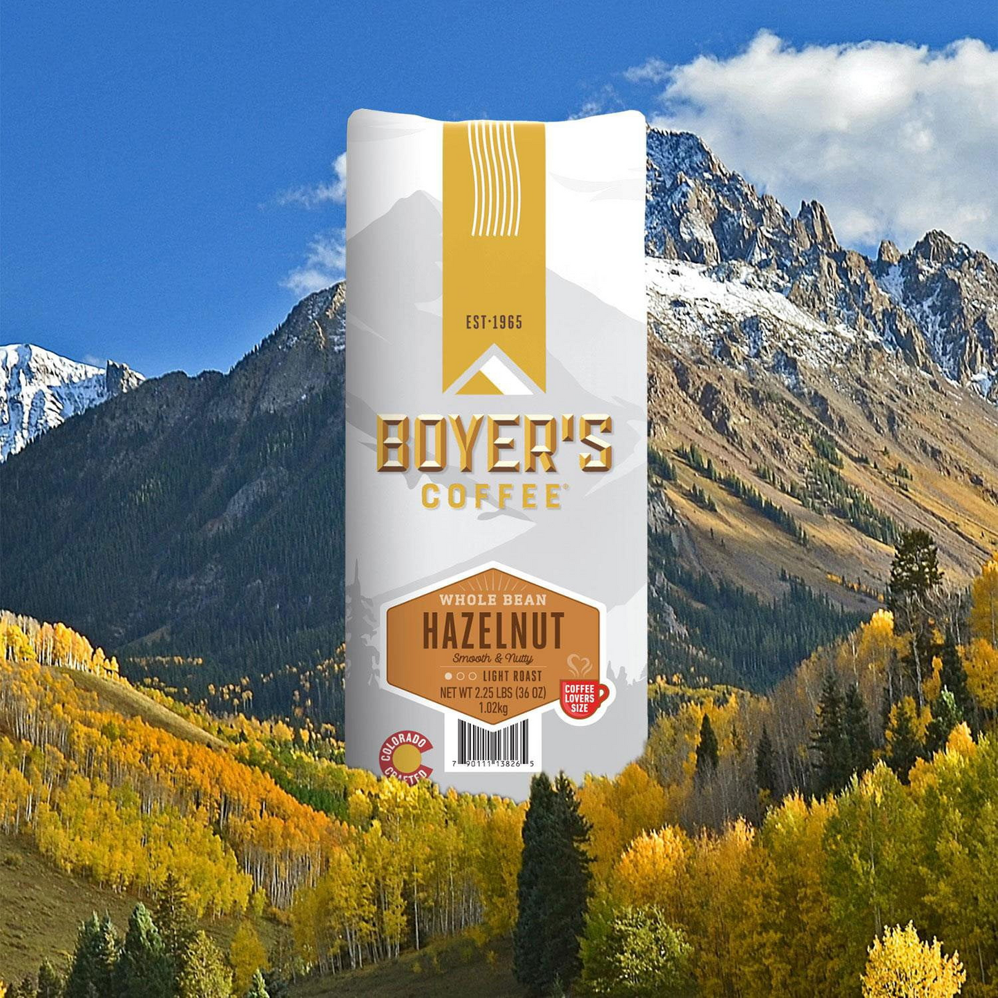 Boyer's Hazelnut Light Roast Whole Bean Coffee - 36 oz (1021g)