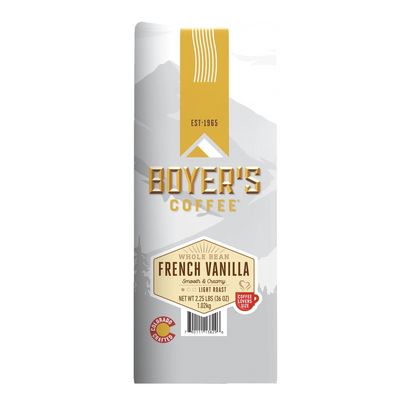 Boyer's French Vanilla Light Roast Whole Bean Coffee - 36 oz (1021g)
