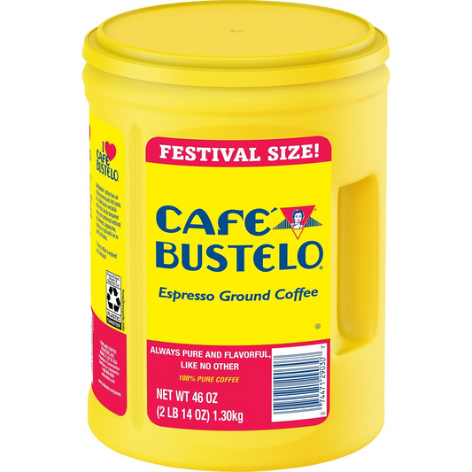 Café Bustelo Festival Size Espresso Dark Roast Ground Coffee - 46 oz (1304g)
