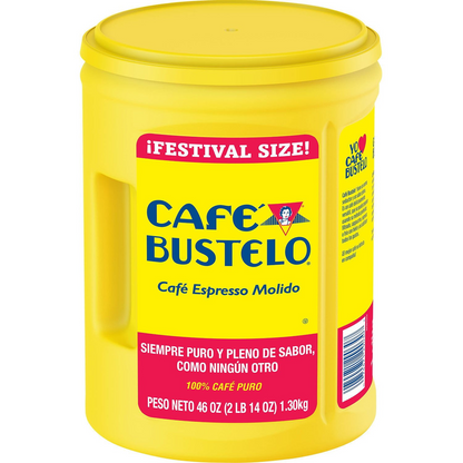 Café Bustelo 카페 부스텔로 에스프레소 다크 로스트 분쇄커피 (페스티벌 사이즈) - 46 oz (1304g)