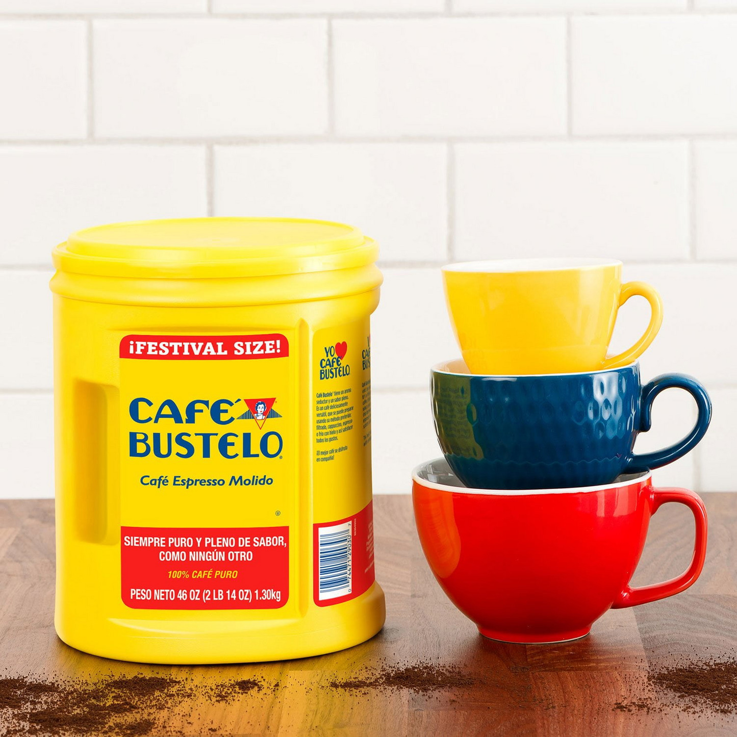 Café Bustelo 카페 부스텔로 에스프레소 다크 로스트 분쇄커피 (페스티벌 사이즈) - 46 oz (1304g)