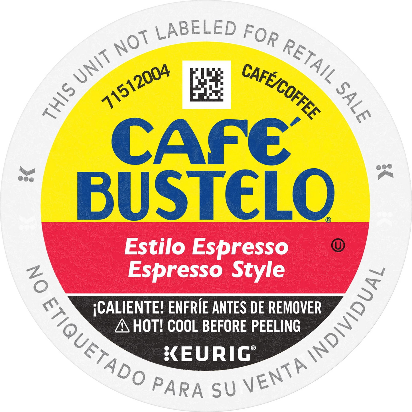 Café Bustelo 카페 부스텔로 에스프레소 다크 로스트 팟 (K-컵) - 80개입