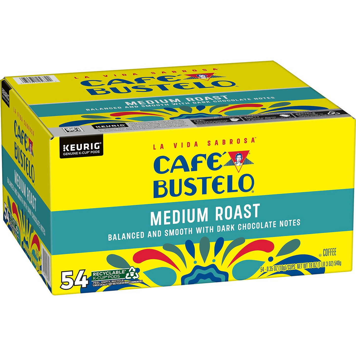 Café Bustelo 카페 부스텔로 미디엄 로스트 팟 (K-컵) - 54개입