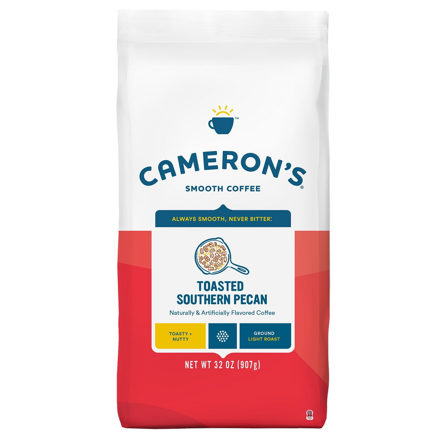 Cameron's Coffee 카메론스 토스티드 서던 피칸 라이트 로스트 분쇄커피 - 32 oz (907g)