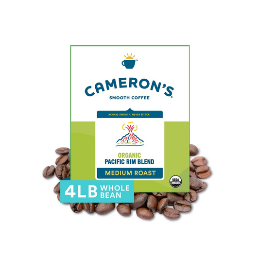 Cameron's Organic Pacific Rim Medium Roast Whole Bean Coffee - 64oz (1814g)