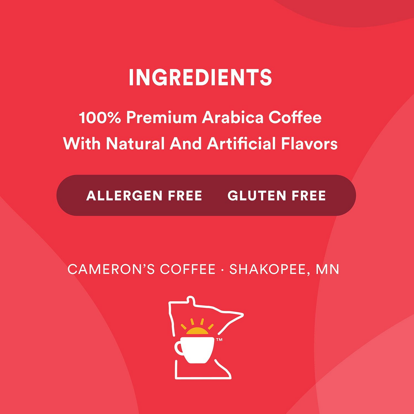 Cameron's Coffee 카메론스 바닐라 헤이즐넛 라이트 로스트 분쇄커피 - 38 oz (1077g)