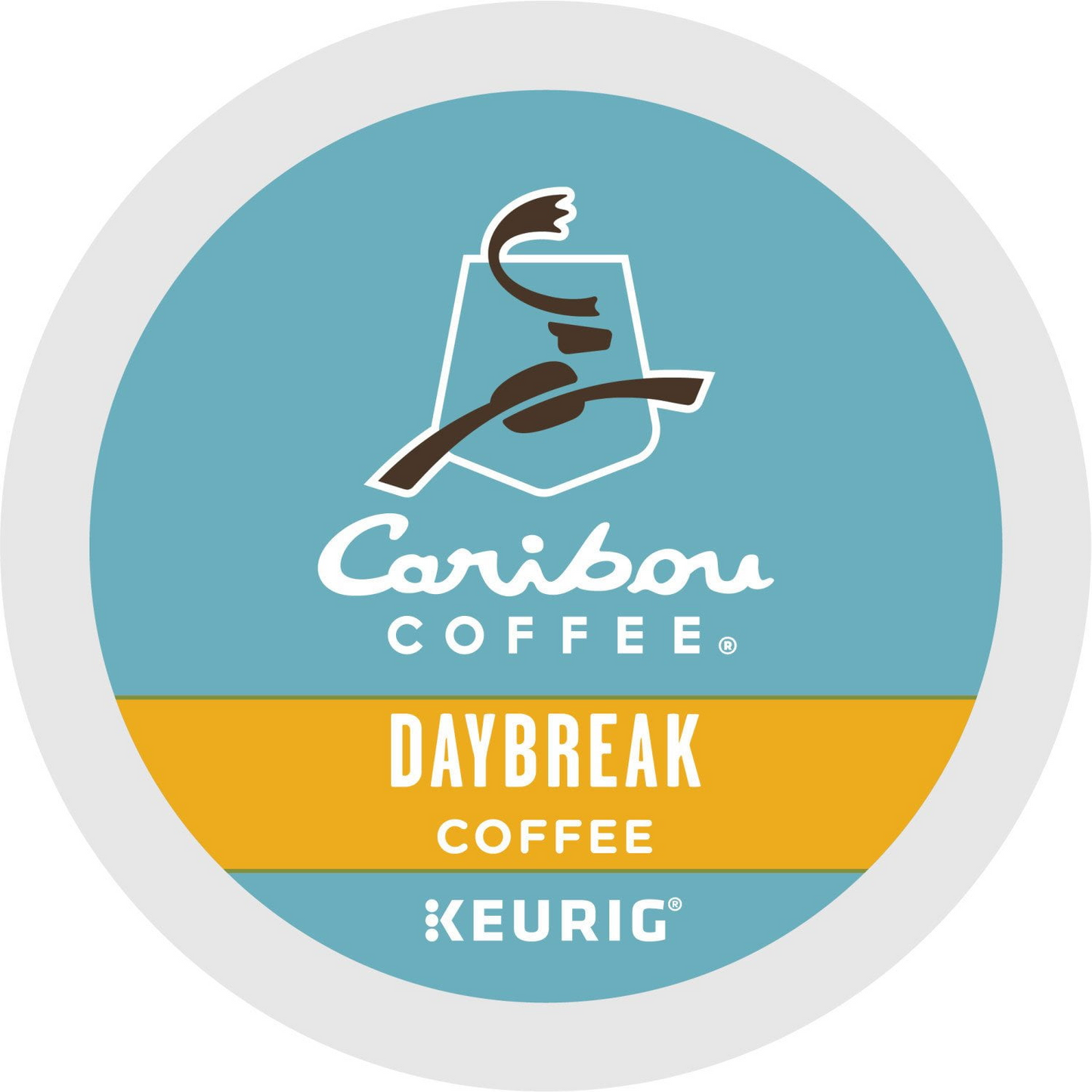 Caribou Coffee Daybreak Morning Blend Light Roast Pods (K-Cup) - 80 ct