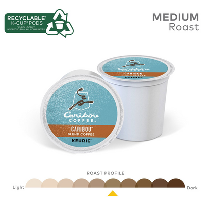 Caribou Coffee Caribou Blend Medium Roast Pods (K-Cup) - 80 ct