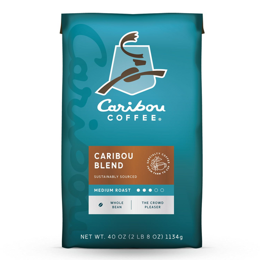 Caribou Coffee 카리부 카리부 블렌드 미디엄 로스트 홀빈 원두 - 40 oz (1134g)
