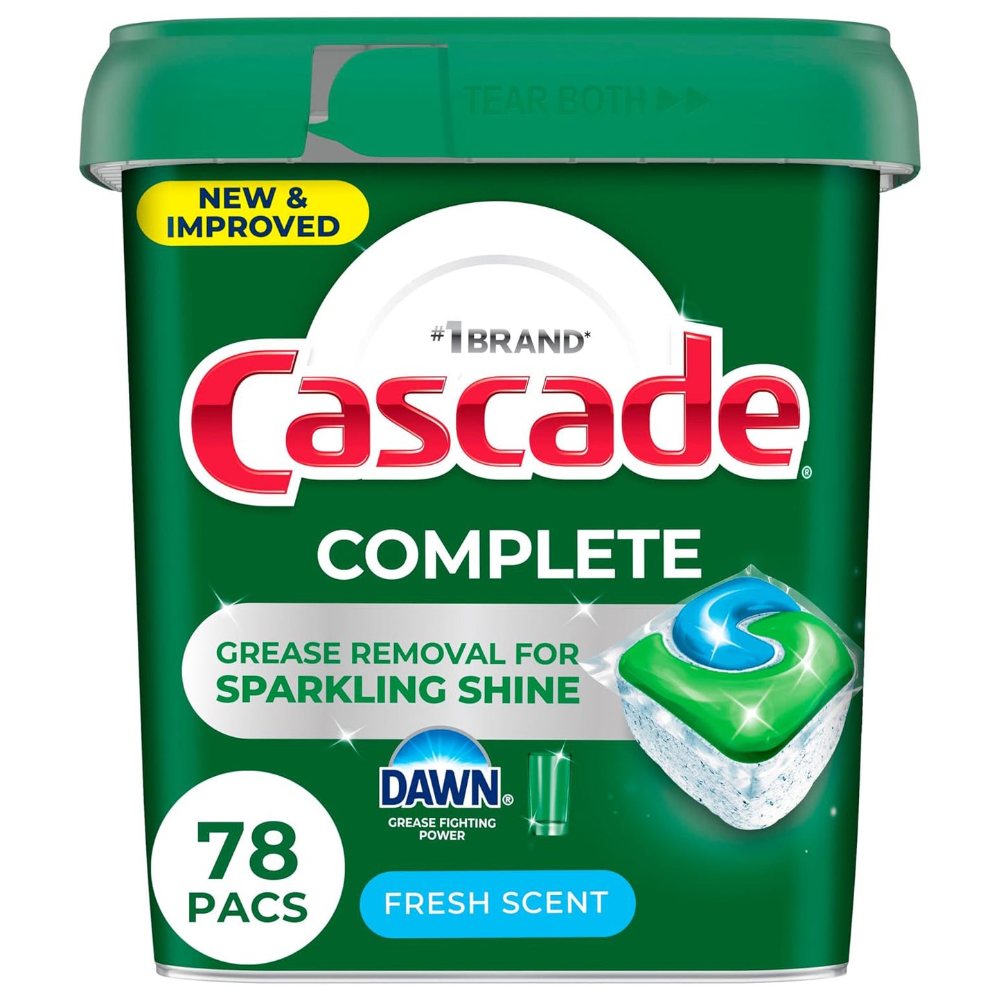 Cascade 캐스케이드 식기세척기 세제 컴플리트 - 프레시 - 78개입