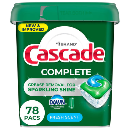 Cascade 캐스케이드 식기세척기 세제 컴플리트 - 프레시 - 78개입