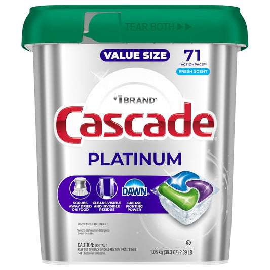 Cascade 캐스케이드 식기세척기 세제 플래티넘 - 71개입