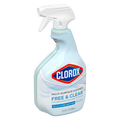 Clorox Free & Clear Multi Surface Cleaner - 32 fl oz (946mL) × 3 Bottles