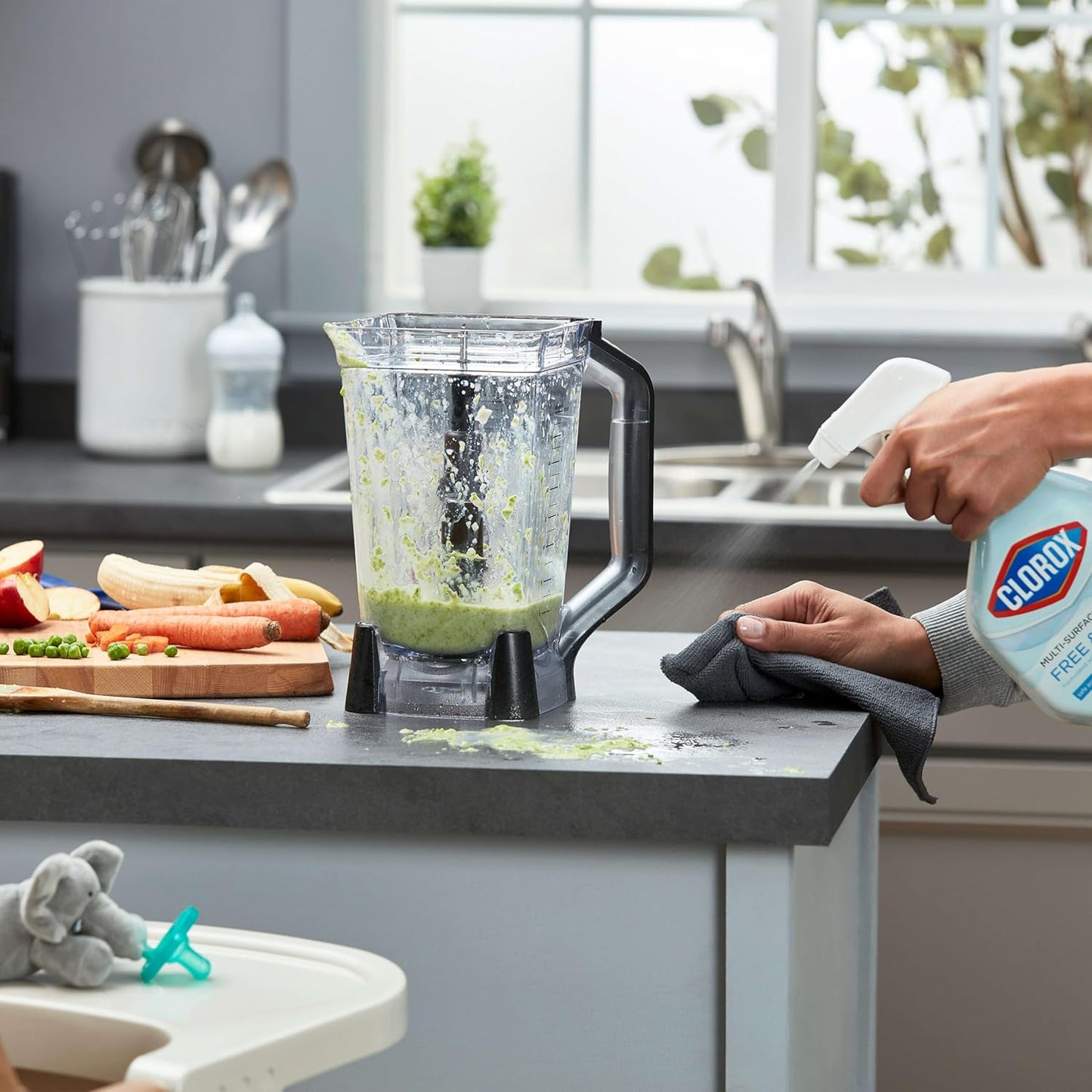 Clorox Free & Clear Multi Surface Cleaner - 32 fl oz (946mL) × 3 Bottles