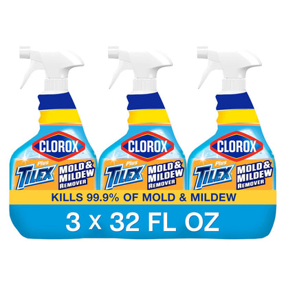 Clorox 클로락스 플러스 틸렉스 곰팡이 얼룩 제거제 표백제 함유 - 무향 - 946mL (32 fl oz) × 3개