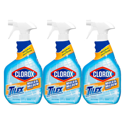 Clorox 클로락스 플러스 틸렉스 곰팡이 얼룩 제거제 표백제 함유 - 무향 - 946mL (32 fl oz) × 3개