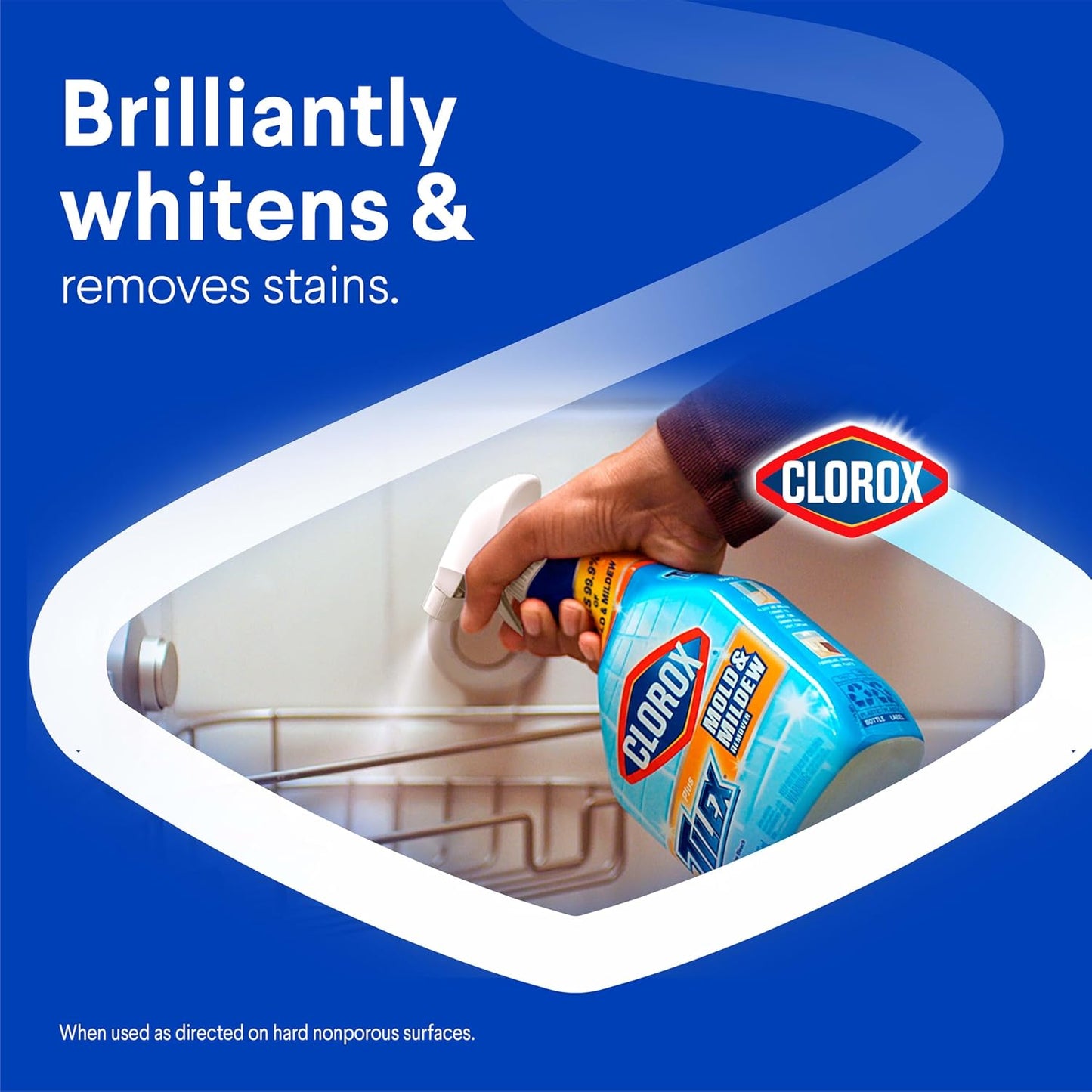 Clorox 클로락스 플러스 틸렉스 곰팡이 얼룩 제거제 표백제 함유 - 무향 - 946mL (32 fl oz) × 3개