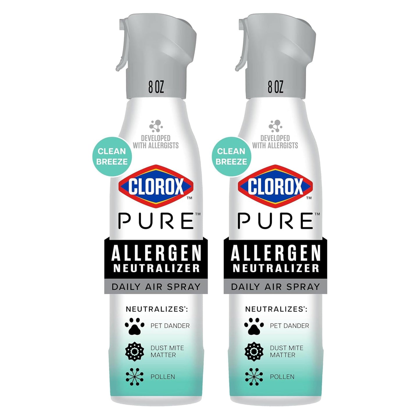 Clorox 클로락스 퓨어 데일리 에어 스프레이 - 클린 브리즈 - 237mL (8 fl oz) × 2개
