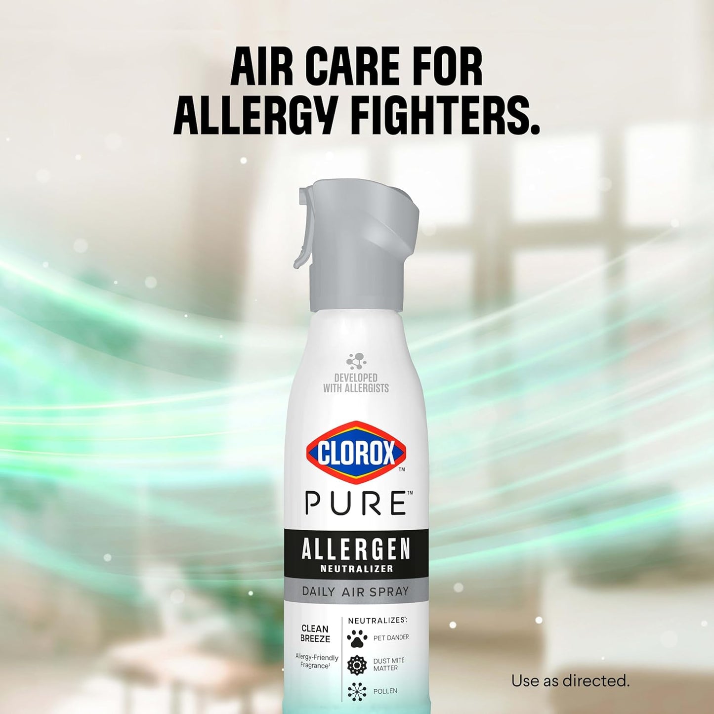 Clorox 클로락스 퓨어 데일리 에어 스프레이 - 클린 브리즈 - 237mL (8 fl oz) × 2개