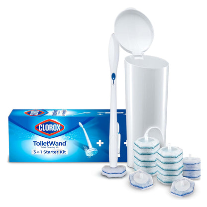 Clorox 클로락스 토일렛완드 변기 청소 시스템 - 캐디 + 리필 16개