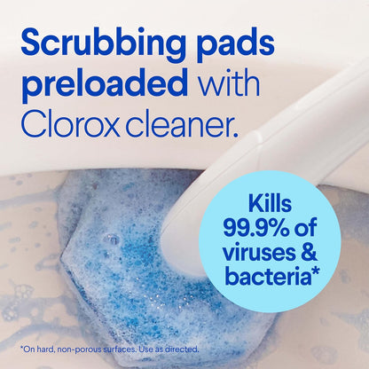Clorox 클로락스 토일렛완드 변기 청소 시스템 - 캐디 + 리필 16개